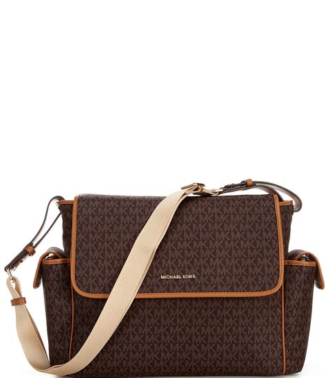 michael kors large signature logo messenger bag|michael kors studded crossbody bag.